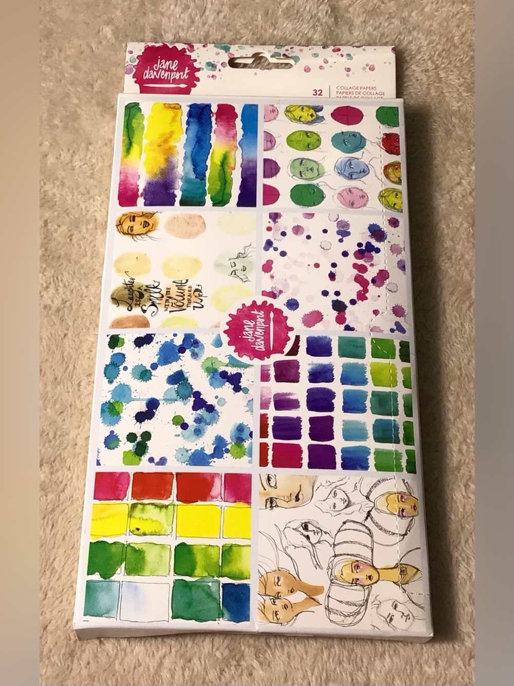 Watercolor Collage Papers